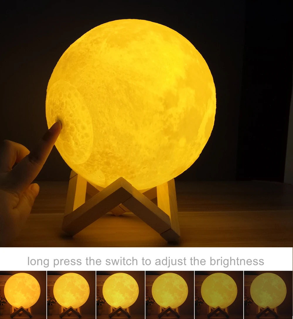 Earthly Ello Moon Lamp LED Night Light