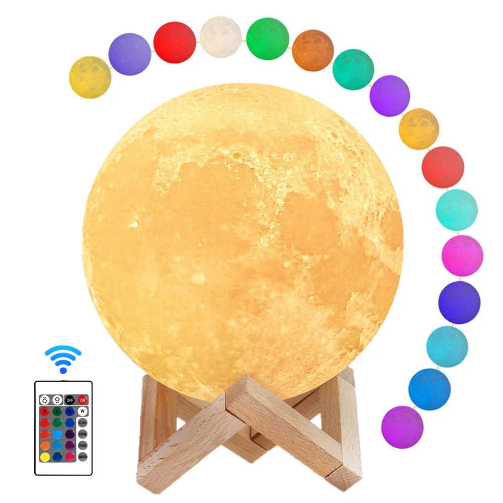 Earthly Ello Moon Lamp LED Night Light