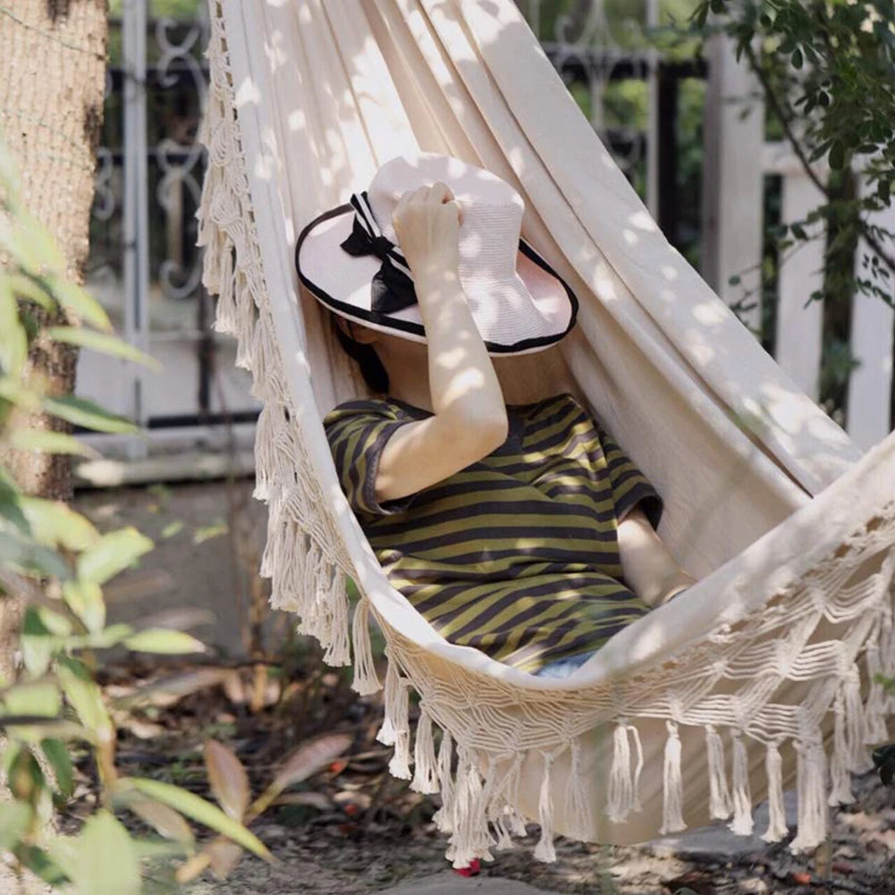 Earthly Ello Hammock with Tassels