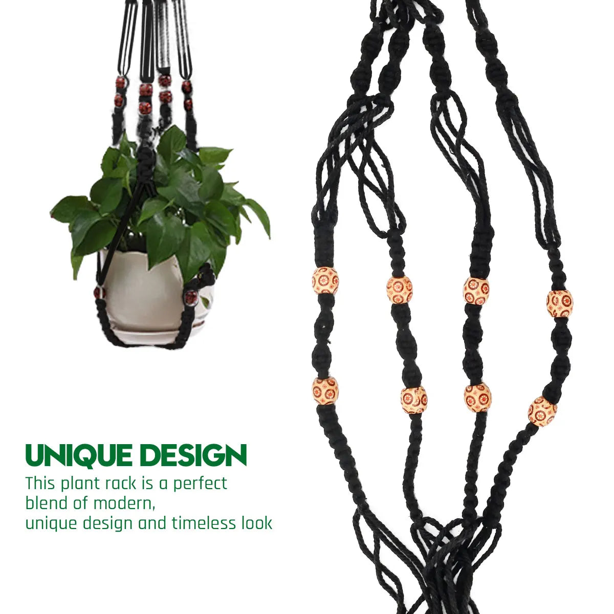 Earthly Ello Macrame Hanging Plant Pot Holder