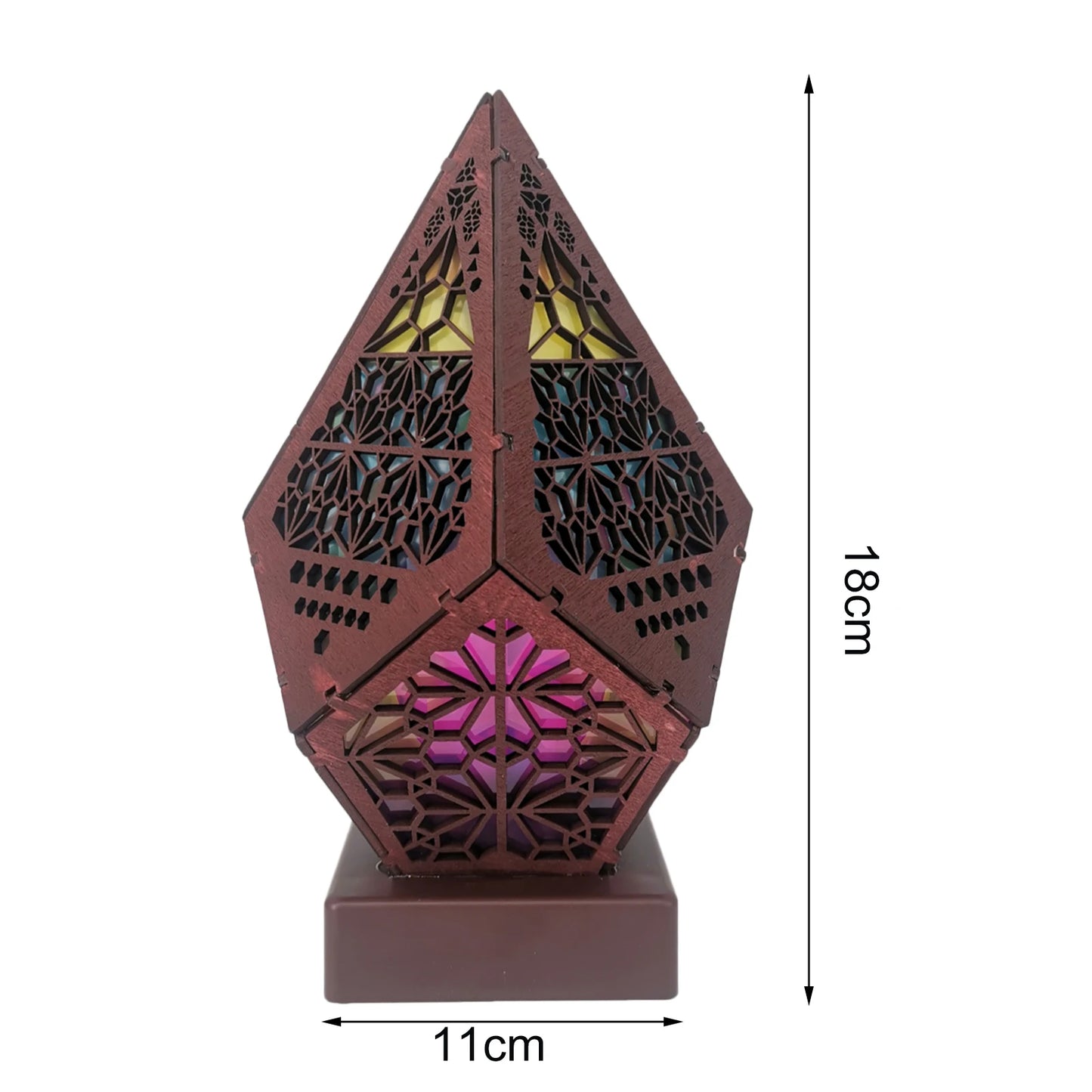 Earthly Ello Small Bohemian Starry Projection Wooden Lamp