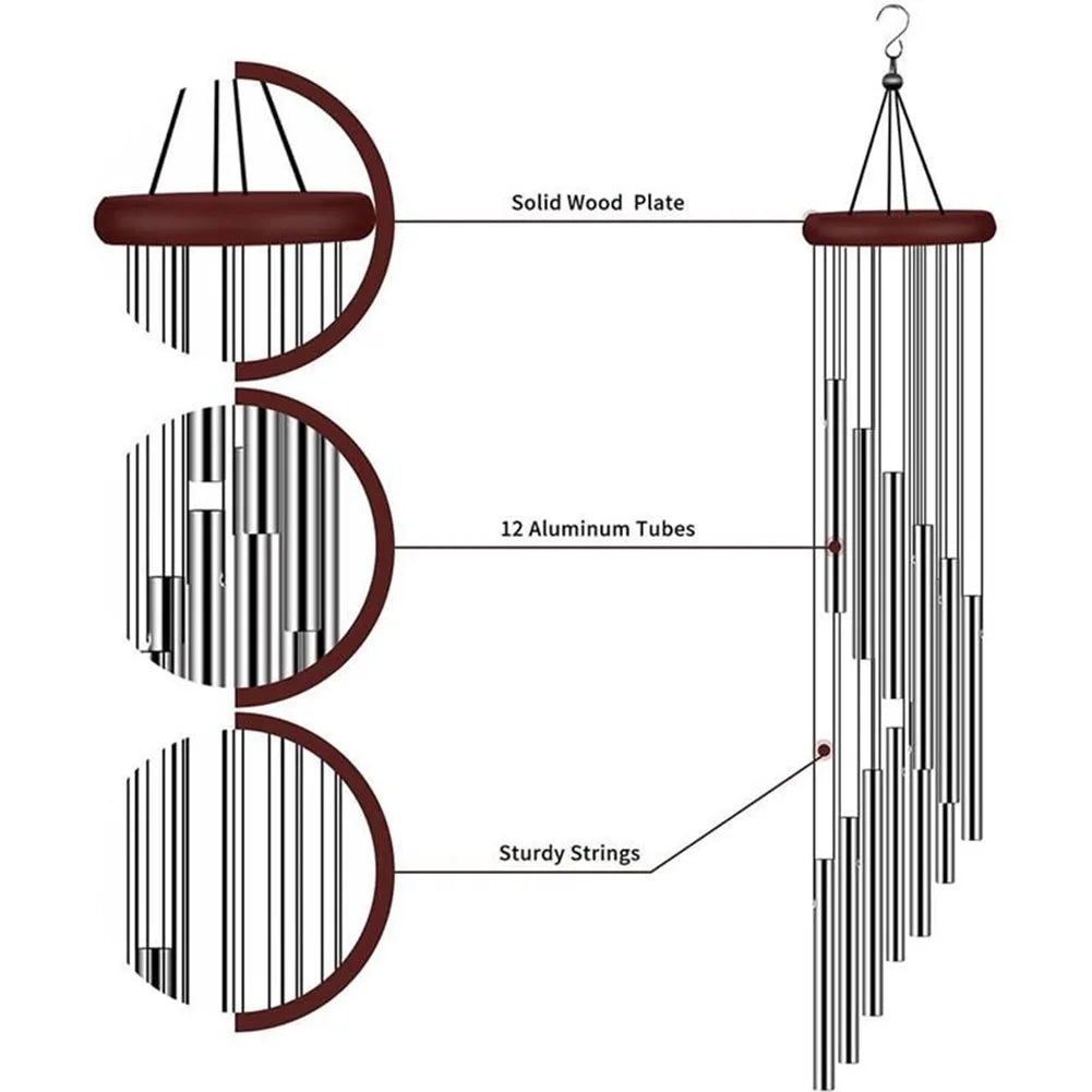 Earthly Ello Large Wind Chimes