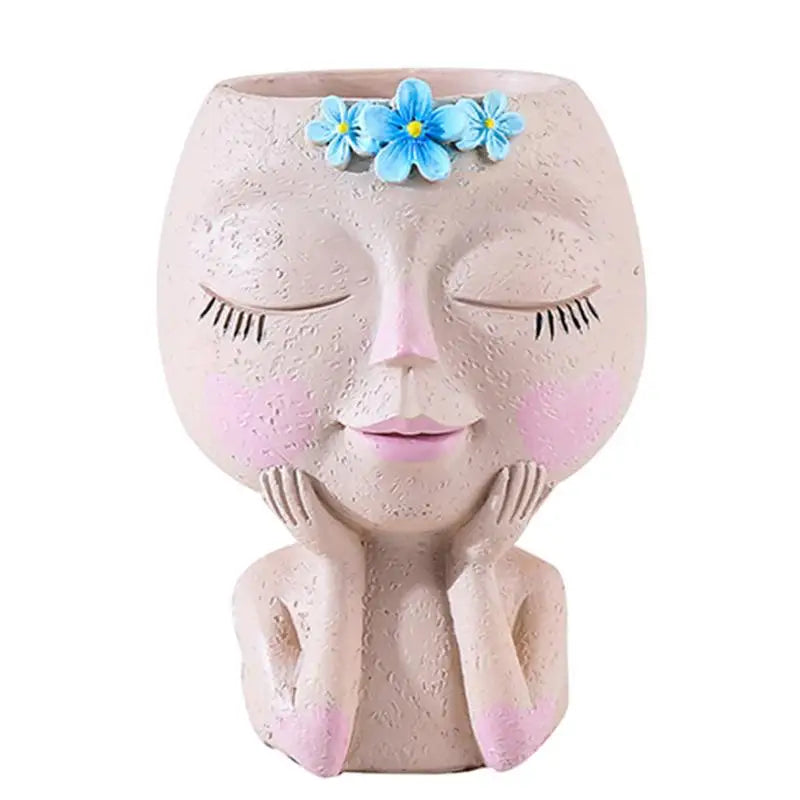 Earthly Ello Lovely Face Planter for Indoor and Outdoor Plants