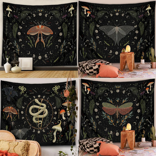 Earthly Ello Boho Hanging Wall Tapestry